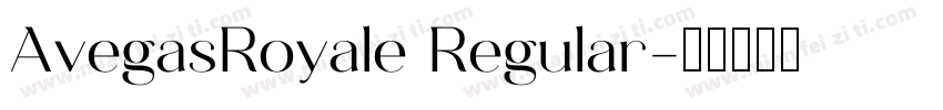 AvegasRoyale Regular字体转换